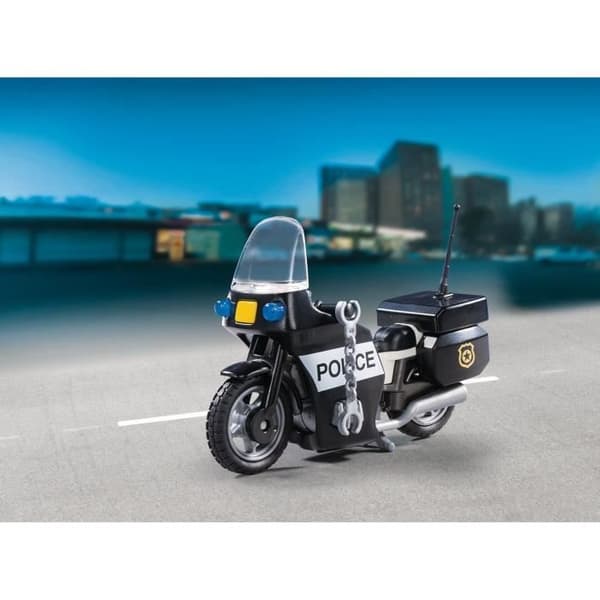 PLAYMOBIL - Politibikerkuffert - Dreng - 13 dele - Fra 4 år