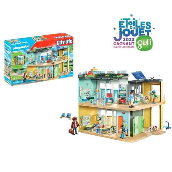 PLAYMOBIL 71327 Kalustettu koulu - Kaupunkielämää - Koulu - Nauti oppimisesta Kouluuniversumi