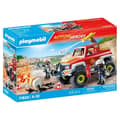 Miniatyrbillede 1 af 6: PLAYMOBIL 71824 Brandbil med flammende benzindunk, Action Heroes, Brandmænd, 68 dele, Fra 4 år