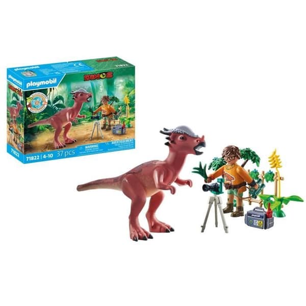PLAYMOBIL 71822 Stygimoloch, Forsker og Tilbehør, Dinosaurer, 37 Dele, Alder 4+