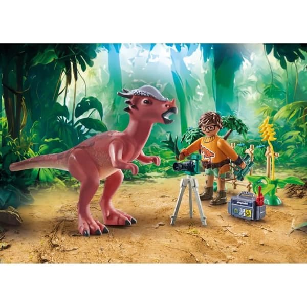 PLAYMOBIL 71822 Stygimoloch, Forsker og Tilbehør, Dinosaurer, 37 Dele, Alder 4+