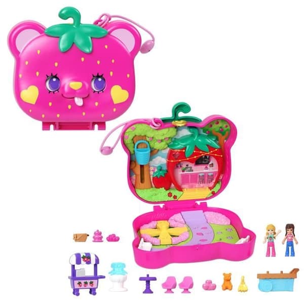 MANSIKKAKARHUN LAATIKKO - POLLY POCKET - HRD35 - POLLY POCKET MINI POP -KOMPAKTILAATIKKO