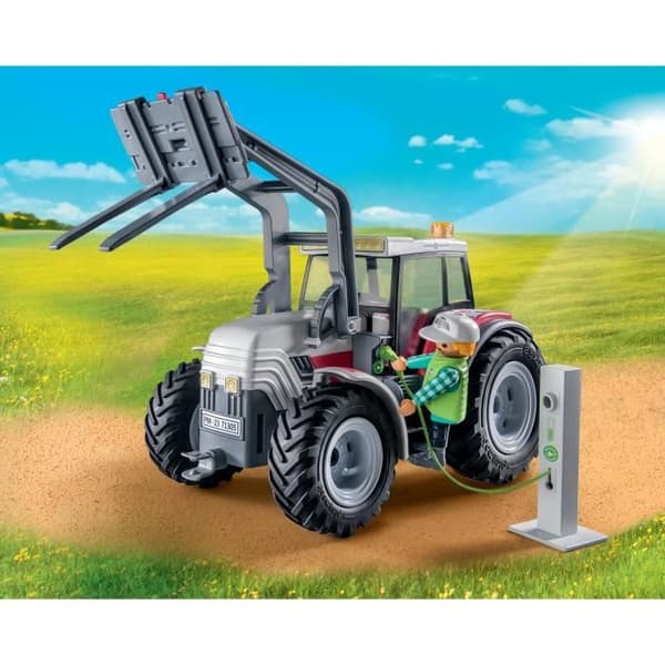 PLAYMOBIL 71305 Stor Eltraktor, Landbrugsliv, 31 Dele, Fra 5 år