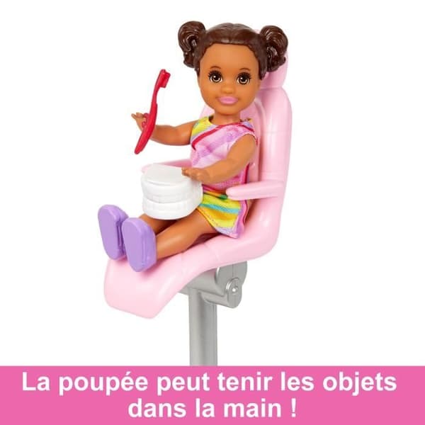 Barbie-Jobs-Barbie Tandlæge Dukke og Tilbehør Sæt HKT69