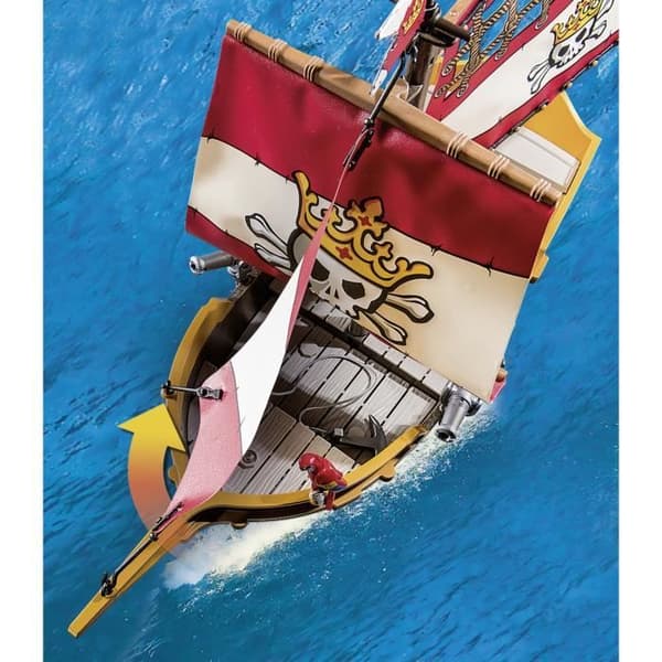 PLAYMOBIL 71418 Pirat-robåd, Pirater, Med figurer, kanoner, Fra 4 år