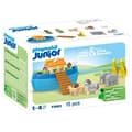 Miniatyrbillede 1 af 6: PLAYMOBIL Junior 71681 Noahs Ark, 15 dele, Inkluderer en flydende båd og dyr, Alder 1+