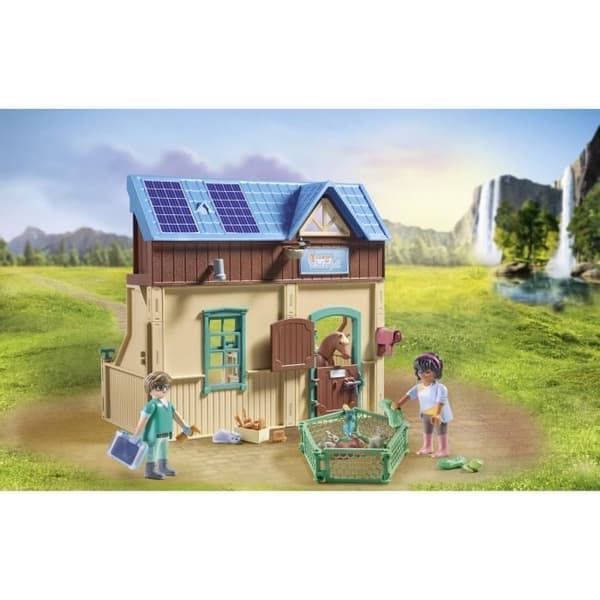 PLAYMOBIL 71352 - Dyrlæge- og terapicenter - Vandfaldets heste - For børn fra 5 år