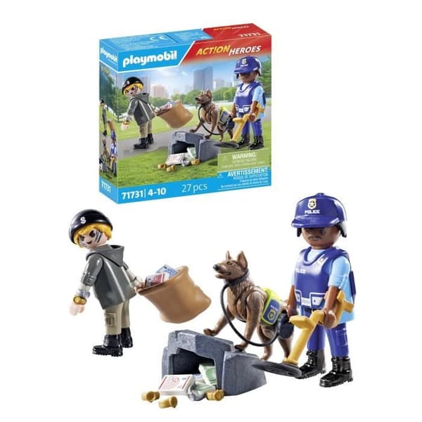 PLAYMOBIL 71731 Politihund og Tyv