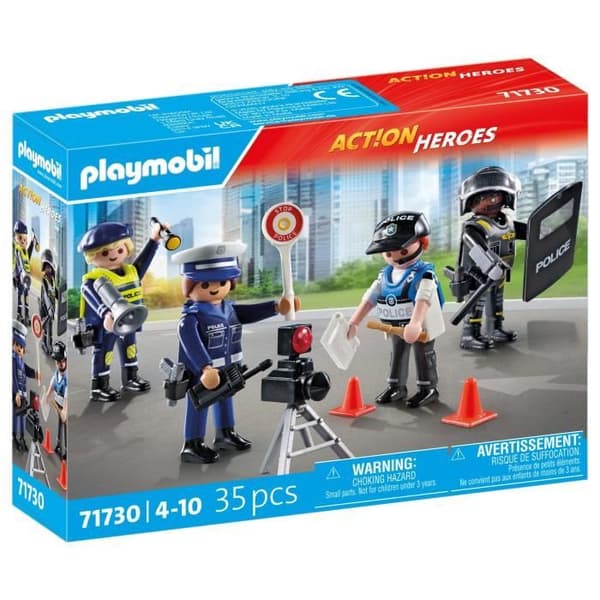 PLAYMOBIL 71730 Poliisin ammattisetti: 4 poliisia