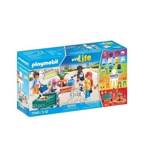 PLAYMOBIL 71541 Mine figurer Shopping, Mit liv, 80 dele, fra 5 år