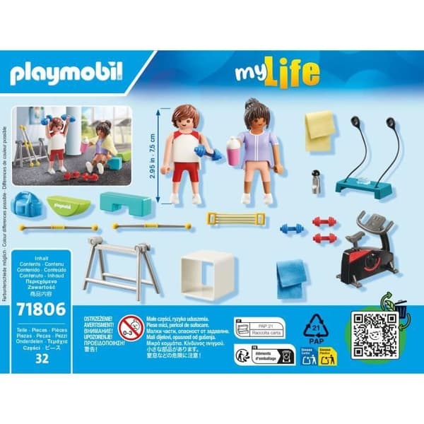 PLAYMOBIL 71806 Urheilijat kuntoiluvälineineen