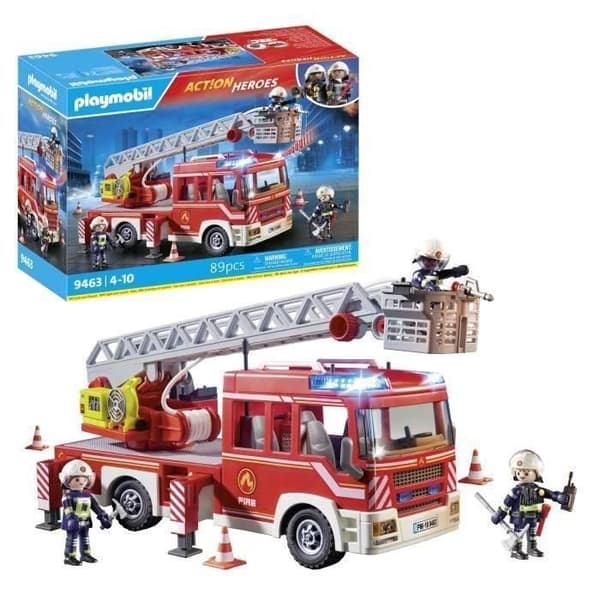 PLAYMOBIL 9463 Paloauto, Pyörivillä Tikapuilla, Kaupunkileikkejä, Ikä 4+