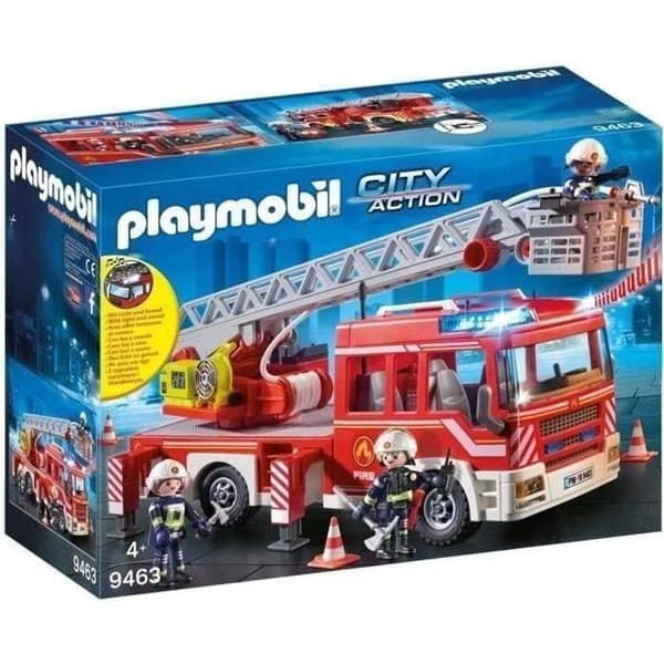 PLAYMOBIL 9463 Paloauto, Pyörivillä Tikapuilla, Kaupunkileikkejä, Ikä 4+