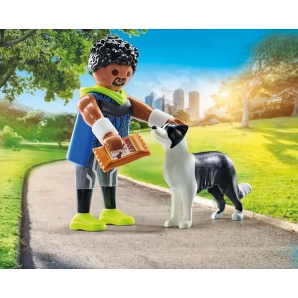 PLAYMOBIL 71740 Urheilija ja bordercollie, Elämäni, 7 osaa, Ikä 4+