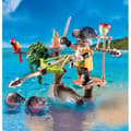 Pikkukuva 2 / 5: PLAYMOBIL 71795 Merirosvo jousella ja kalalla tähtäämiseen, 31 osaa, 4-vuotiaille