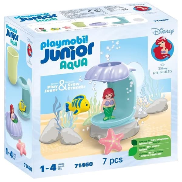 PLAYMOBIL Junior 71460 Ariel med badeskal, Disney, badelegetøj, Fra 12 måneder