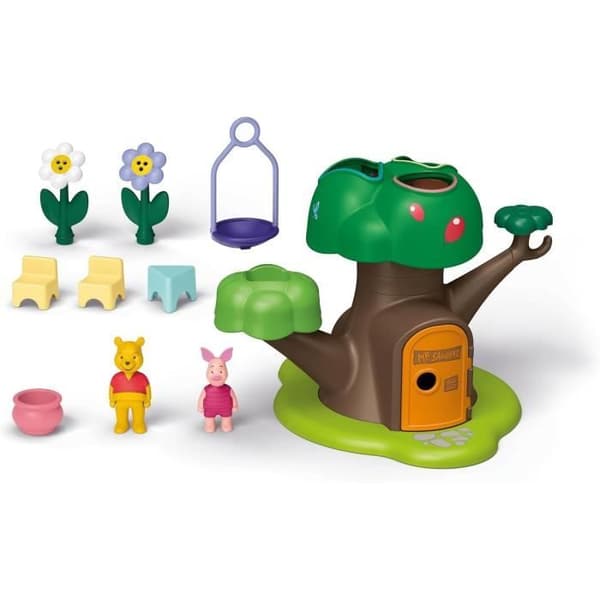 PLAYMOBIL Junior 71693 Peter Plys og Grisling med Hytte, 17 Dele, Junior & Disney, Fra 12 Måneder
