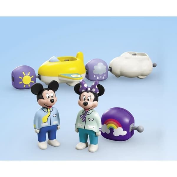 PLAYMOBIL Junior 71697 Mickey og Minnies Skytog, Junior & Disney, Inkluderer Minnie, Mickey, Fra 12 måneder