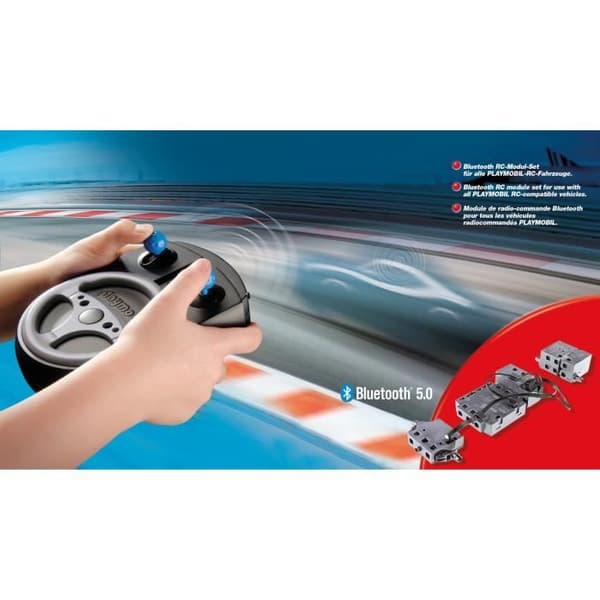 PLAYMOBIL 71397 RC-radio-ohjausmoduuli, jolla voit ohjata PLAYMOBIL-ajoneuvoja etänä - 6-vuotiaille alkaen
