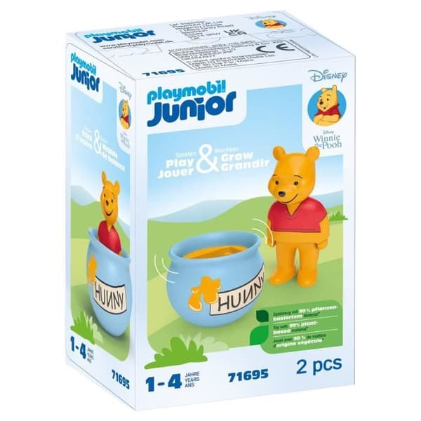 PLAYMOBIL Junior 71695 Nalle Puh ja hunajapurkki, Junior & Disney, 12 kuukaudesta alkaen