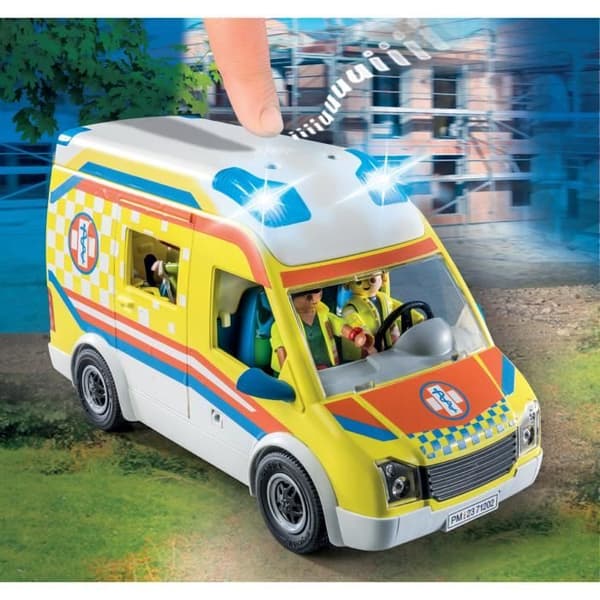 Playmobil - 71202 - City Action Les Subcutors - Ambulanssi valo- ja äänitehosteilla