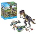 Pikkukuva 3 / 4: PLAYMOBIL 71524 Tutkimusmatkailija moottoripyörän ja tyrannosauruksen kanssa
