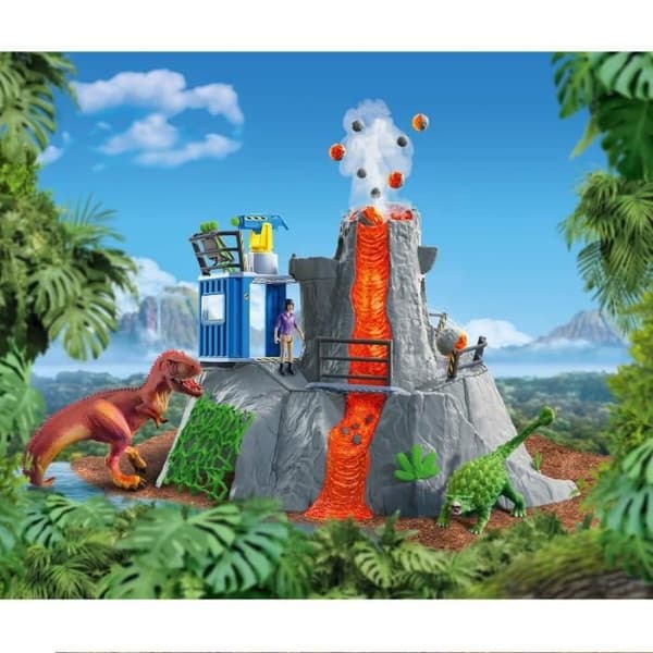 SCHLEICH - Expedition till den stora vulkanen - 42564 - Dinosaurier®-sortiment