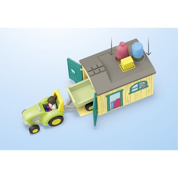 PLAYMOBIL Junior 71656 Landbrugstraktor og dyr, figurer, Til babyer og børn, Fra 18 måneder
