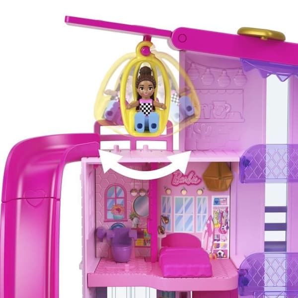 Polly Pocket Barbie Drömhuslåda med 3 minifigurer HWP11