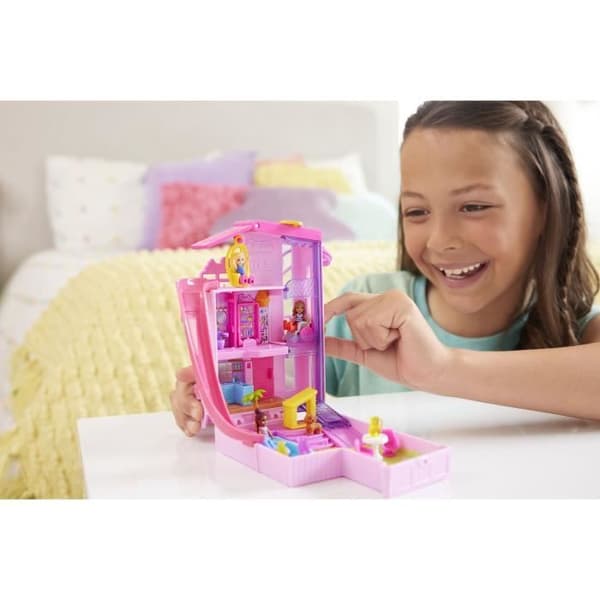 Polly Pocket Barbie Drömhuslåda med 3 minifigurer HWP11