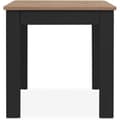 Miniatyrbillede 3 af 5: OSLO Bord - Rektangulært - 4 personer - 80 x 77 x 80 cm - Sort / Håndlavet eg