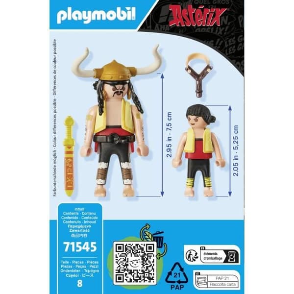 PLAYMOBIL 71545 Soupalognon y Croton ja Pepe, Asterix-hahmot, ikä 5+