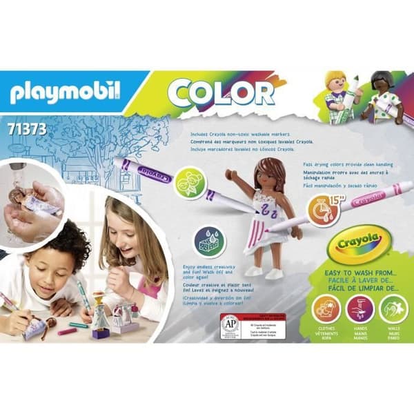 PLAYMOBIL 71373 PLAYMOBIL Väri: Stylistin työpaja - Luo uusia tarinoita omilla väreilläsi - 5-vuotiaille