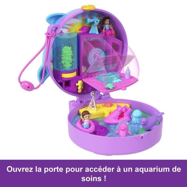 Polly Pocket Delfinräddning 2-pack Minifigurer och Djur HWN96