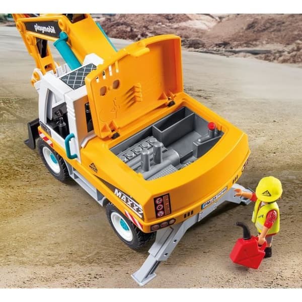 PLAYMOBIL 71749 Mekaaninen kaivinkone ja työntekijä