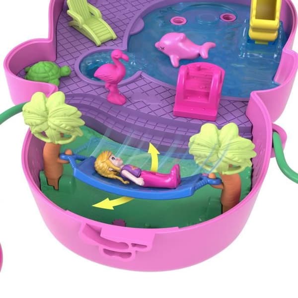 Polly Pocket - Mor-abe og hendes babyæske med 2 minifigurer HWP04