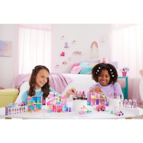 BARBIE Mini Barbieland mini dockhus - drömhus med överraskningsminidocka - slumpmässig modell