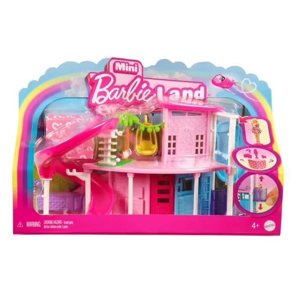 BARBIE Mini Barbieland mini dockhus - drömhus med överraskningsminidocka - slumpmässig modell