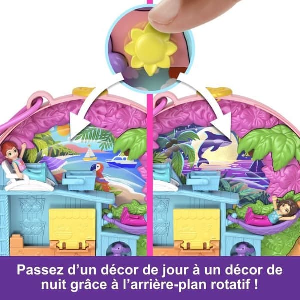 Polly Pocket Knallert Eventyrsæt - 2 Minifigurer og Kæledyr HWN98