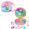 Miniatyrbillede 1 af 6: Polly Pocket Knallert Eventyrsæt - 2 Minifigurer og Kæledyr HWN98