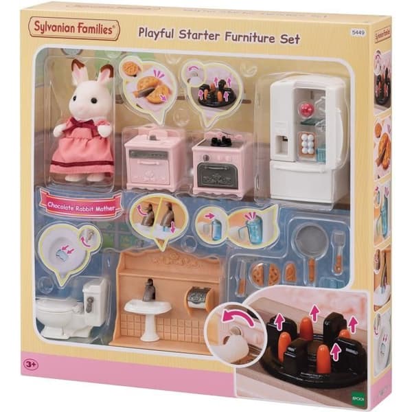 Mysig stuga och mammamöbelset - Sylvanian Families - 5449 - från 3 år