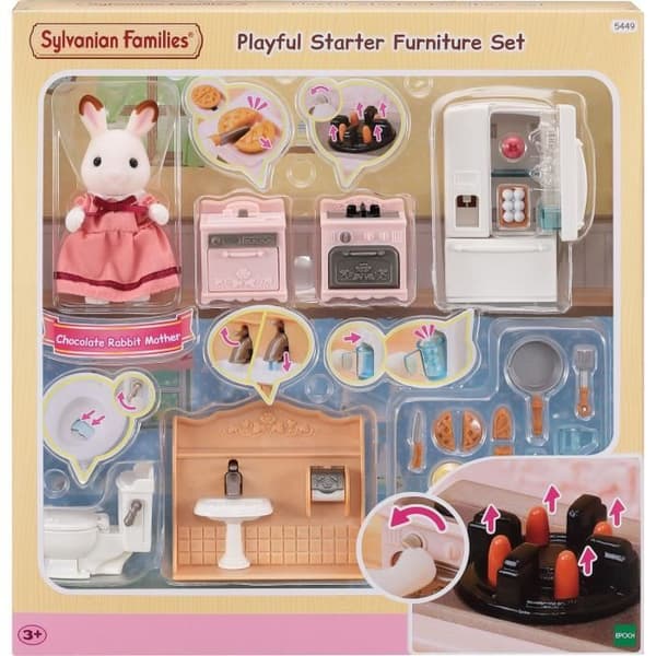 Mysig stuga och mammamöbelset - Sylvanian Families - 5449 - från 3 år