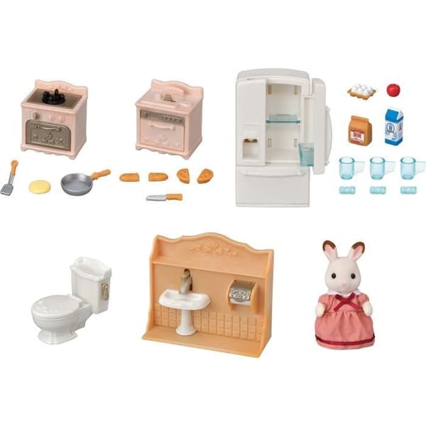 Mysig stuga och mammamöbelset - Sylvanian Families - 5449 - från 3 år