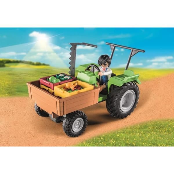 PLAYMOBIL 71249 Traktori perävaunulla, Maatila, 42 osaa, Ikä 4+
