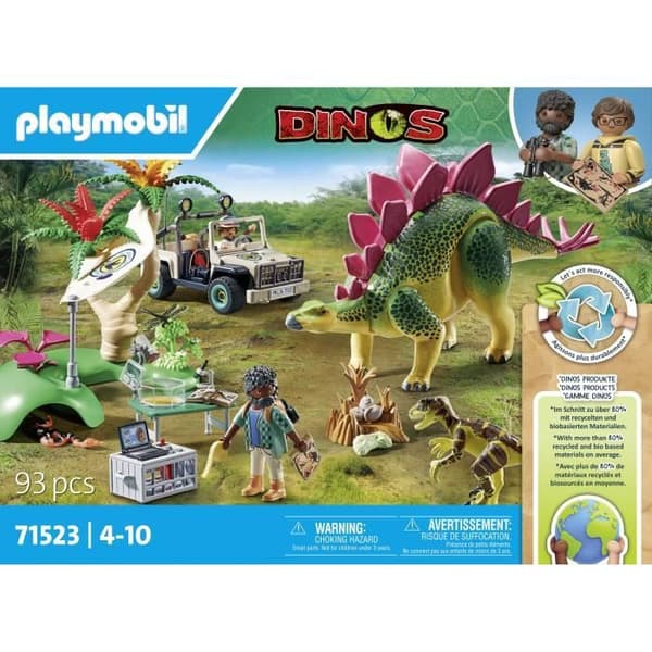 PLAYMOBIL 71523 Dinosaurudforskerlejr, Dinosaurer, 93 dele, Fra 4 år
