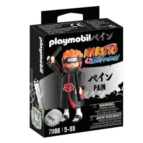 PLAYMOBIL 71108 Pain, Naruto Shippuden, Ninja Manga -hahmo lisävarusteineen