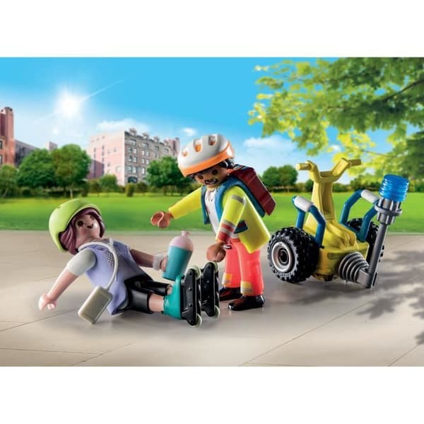 PLAYMOBIL 71257 Redningsmand med Segway, City Action, Redningsmandskab, Starterpakke, Alder 4+