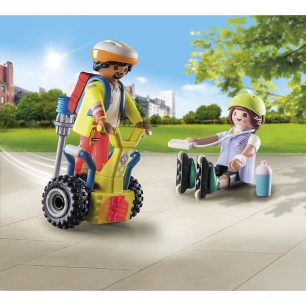 PLAYMOBIL 71257 Redningsmand med Segway, City Action, Redningsmandskab, Starterpakke, Alder 4+