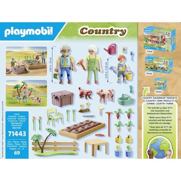 PLAYMOBIL 71443 Isovanhemmat ja kasvimaa - Maaseutu - 4-vuotiaasta alkaen