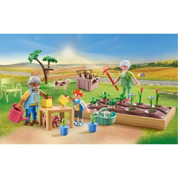 PLAYMOBIL 71443 Isovanhemmat ja kasvimaa - Maaseutu - 4-vuotiaasta alkaen